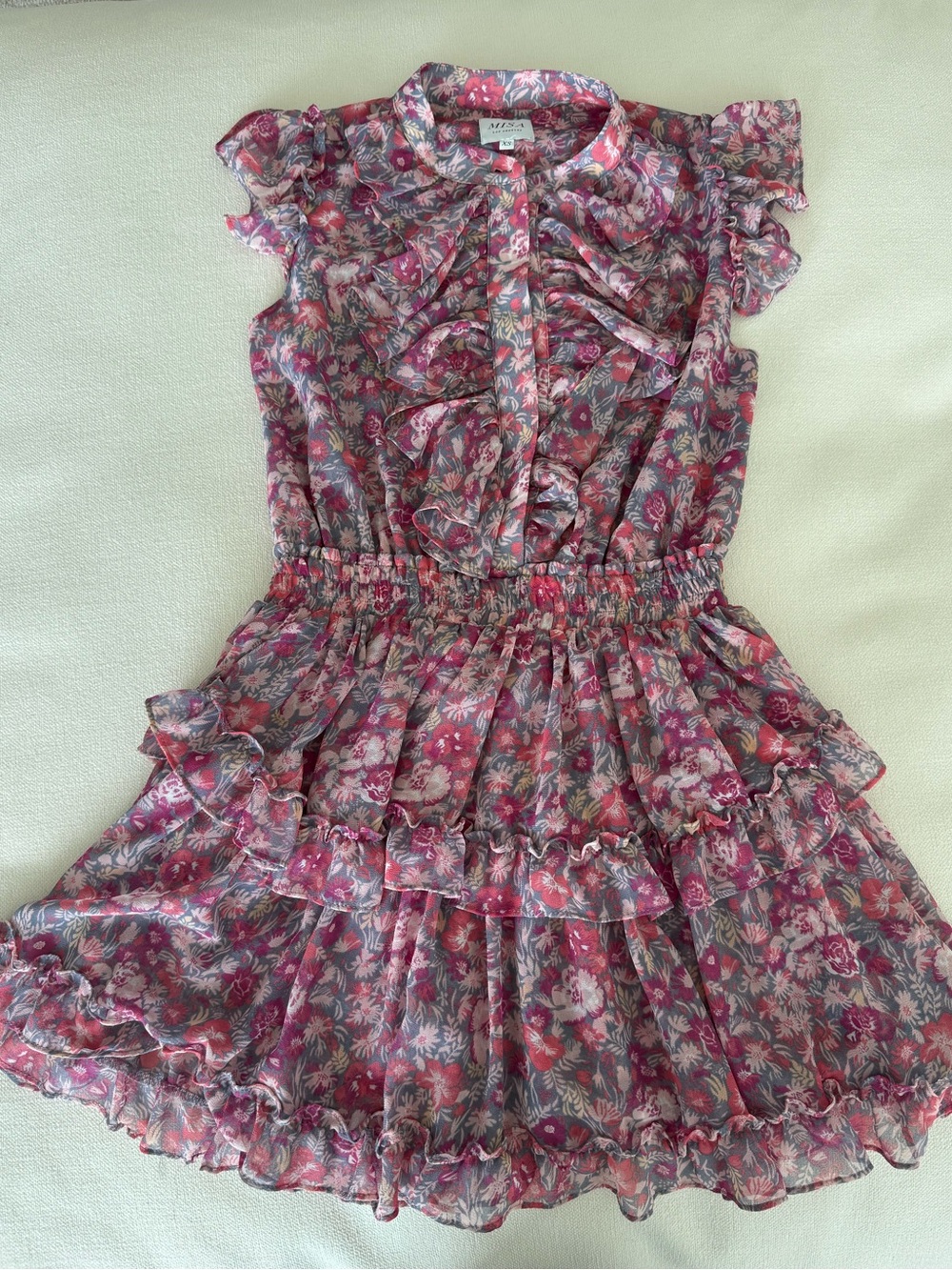 MISA FLORAL XS MINI DRESS